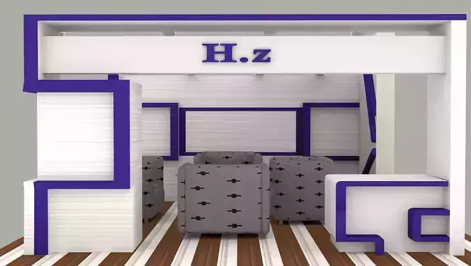 Exhibition Booth 3D model Free 3D model