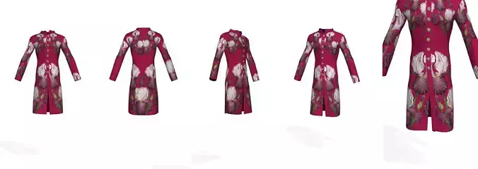 man designer sherwani 3D print model