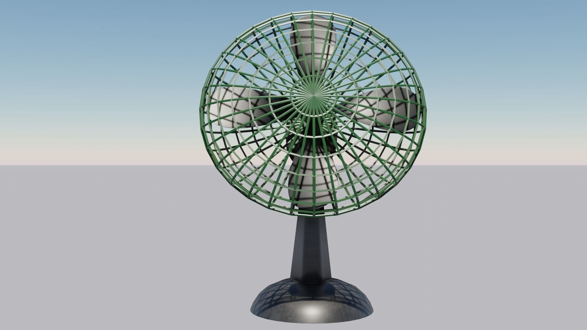 Cooling fan 3D models Low-poly 3D model_5