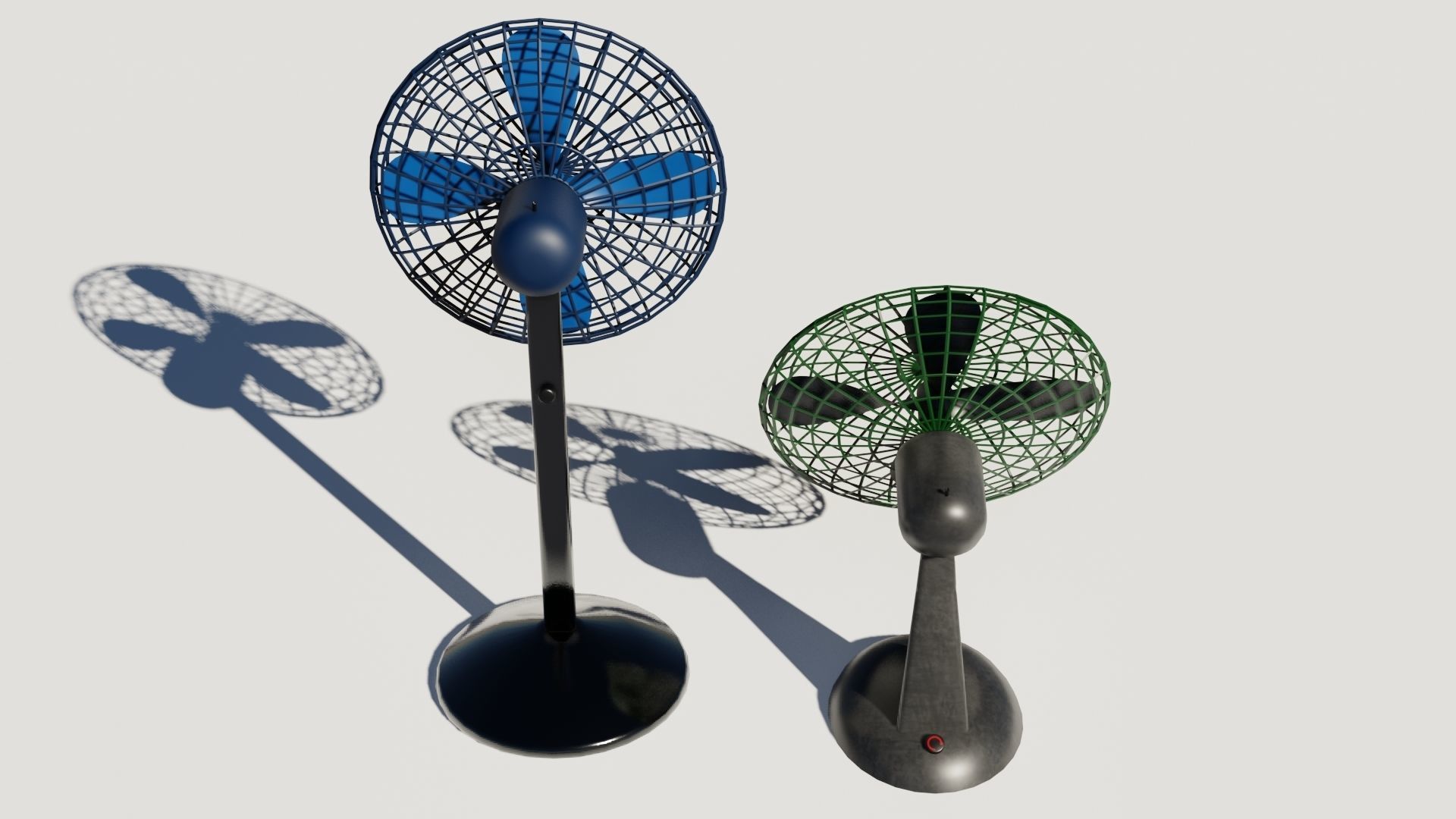 Cooling fan 3D models Low-poly 3D model_2