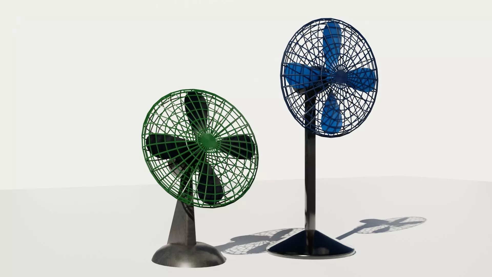 Cooling fan 3D models Low-poly 3D model_0