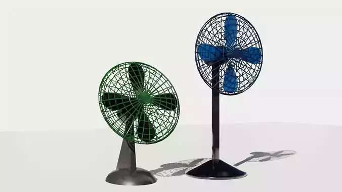 Cooling fan 3D models Low-poly 3D model