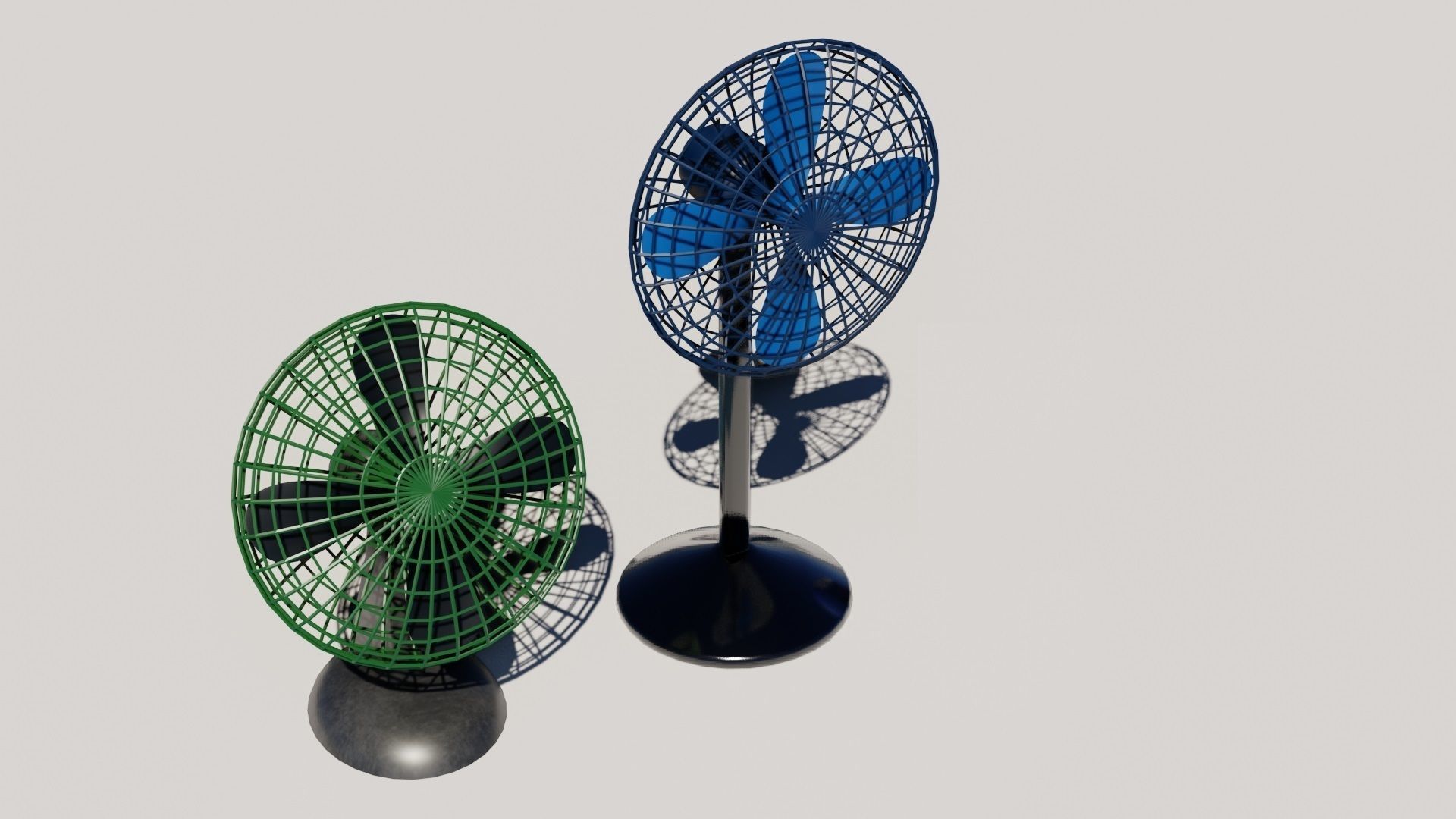 Cooling fan 3D models Low-poly 3D model_1