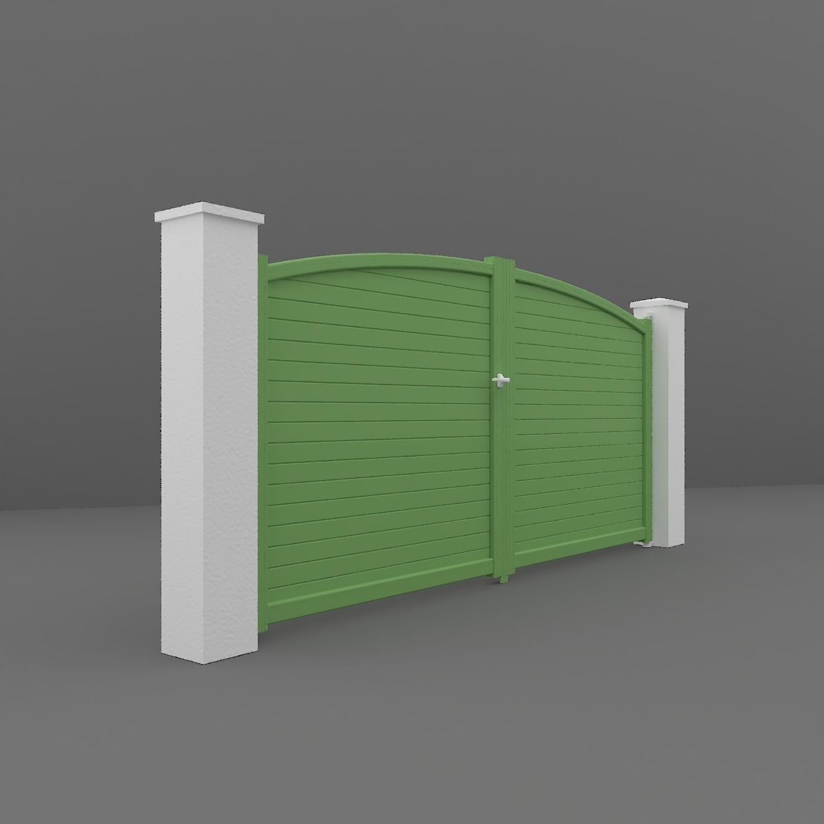 Outdoor Gate  3D model_2