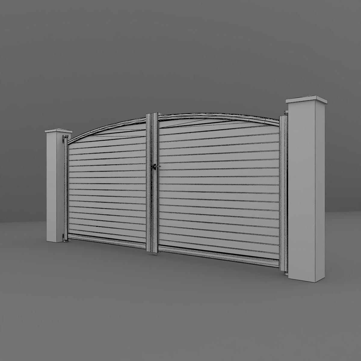 Outdoor Gate  3D model_12