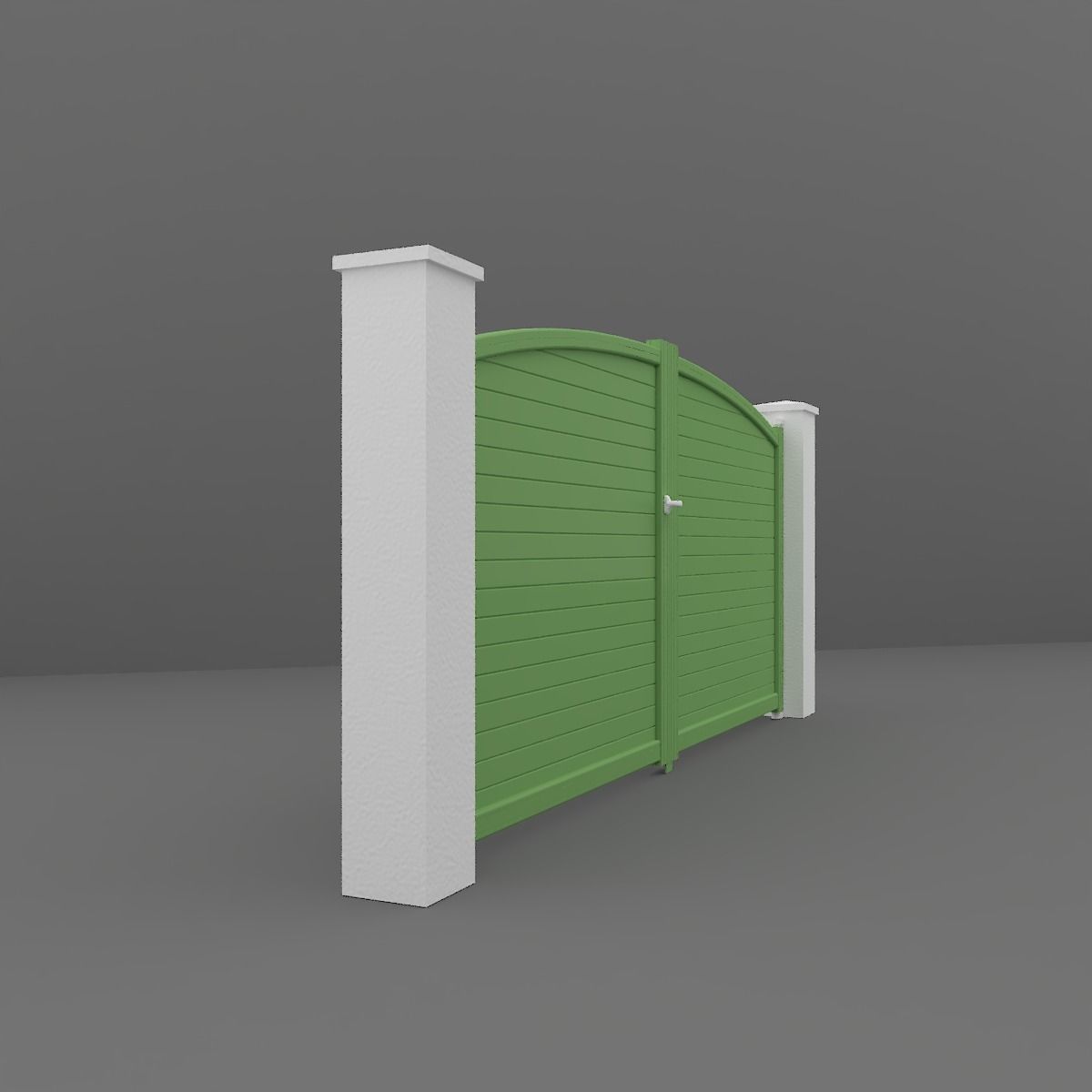 Outdoor Gate  3D model_3
