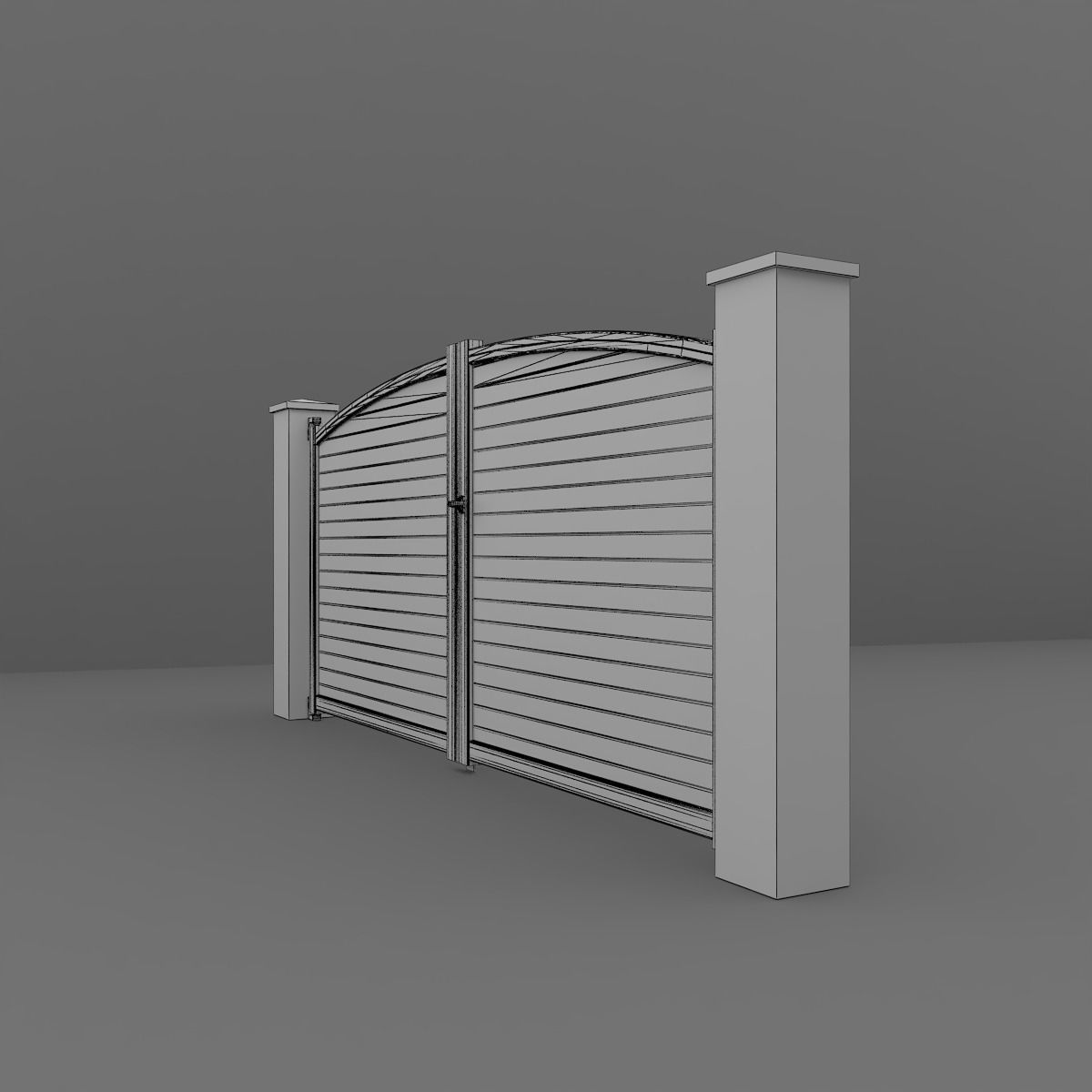 Outdoor Gate  3D model_13