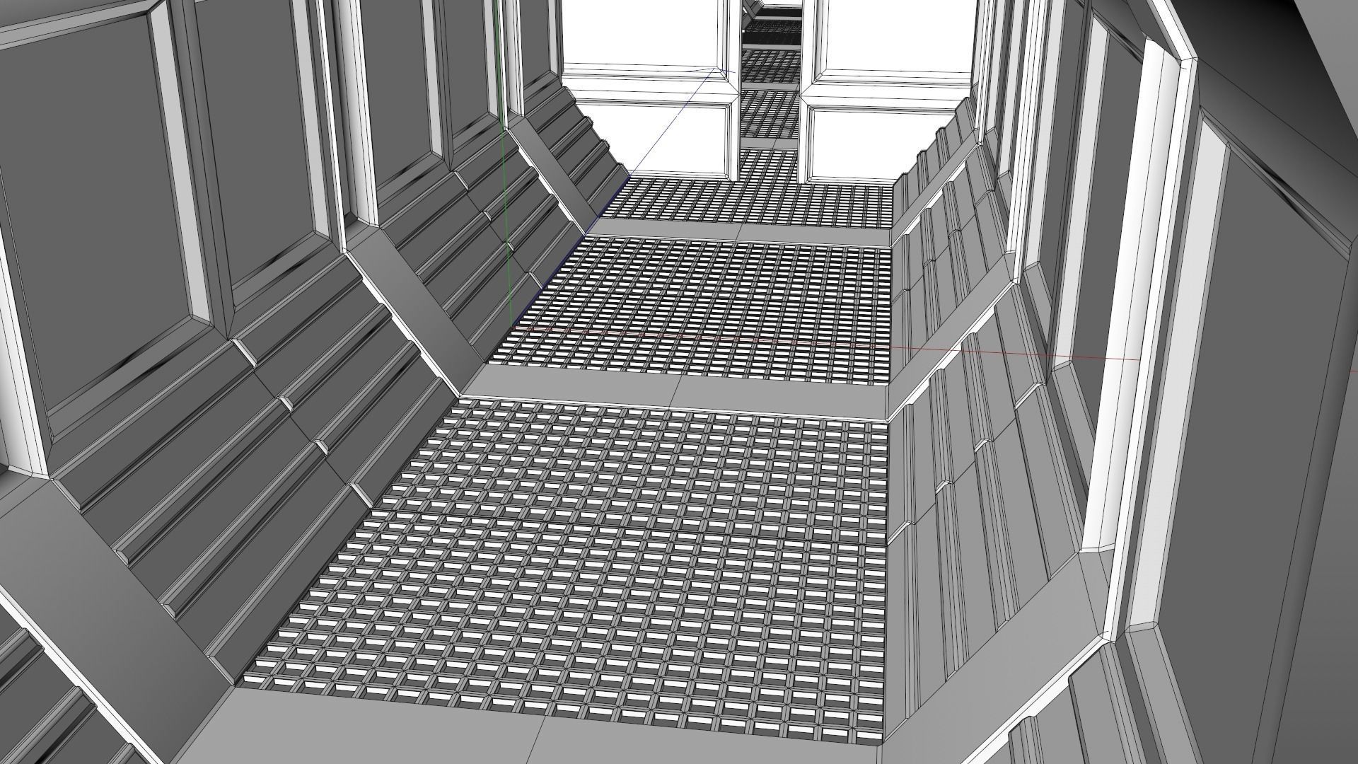 Sci Fi Corridor 3D model_15