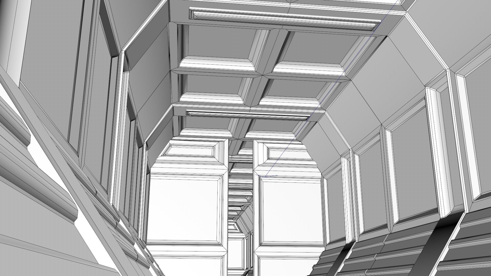 Sci Fi Corridor 3D model_14