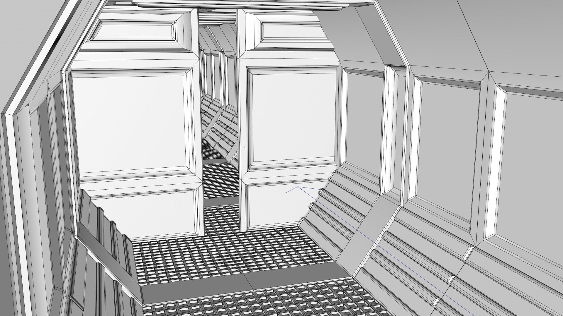 Sci Fi Corridor 3D model_16