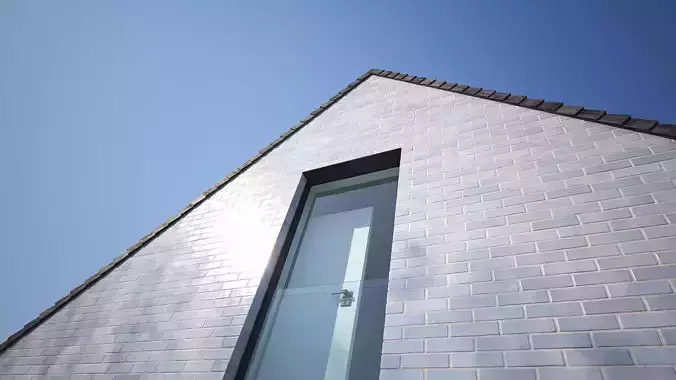 Shiny blue brick tiles texture