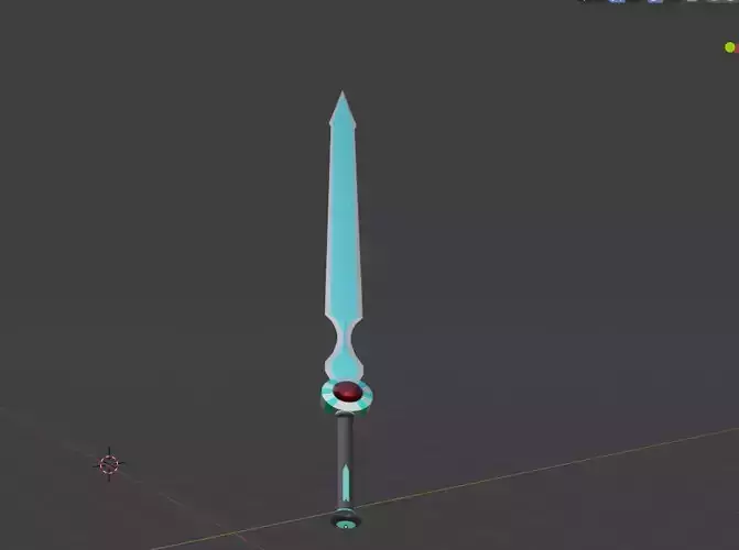 low poly sword