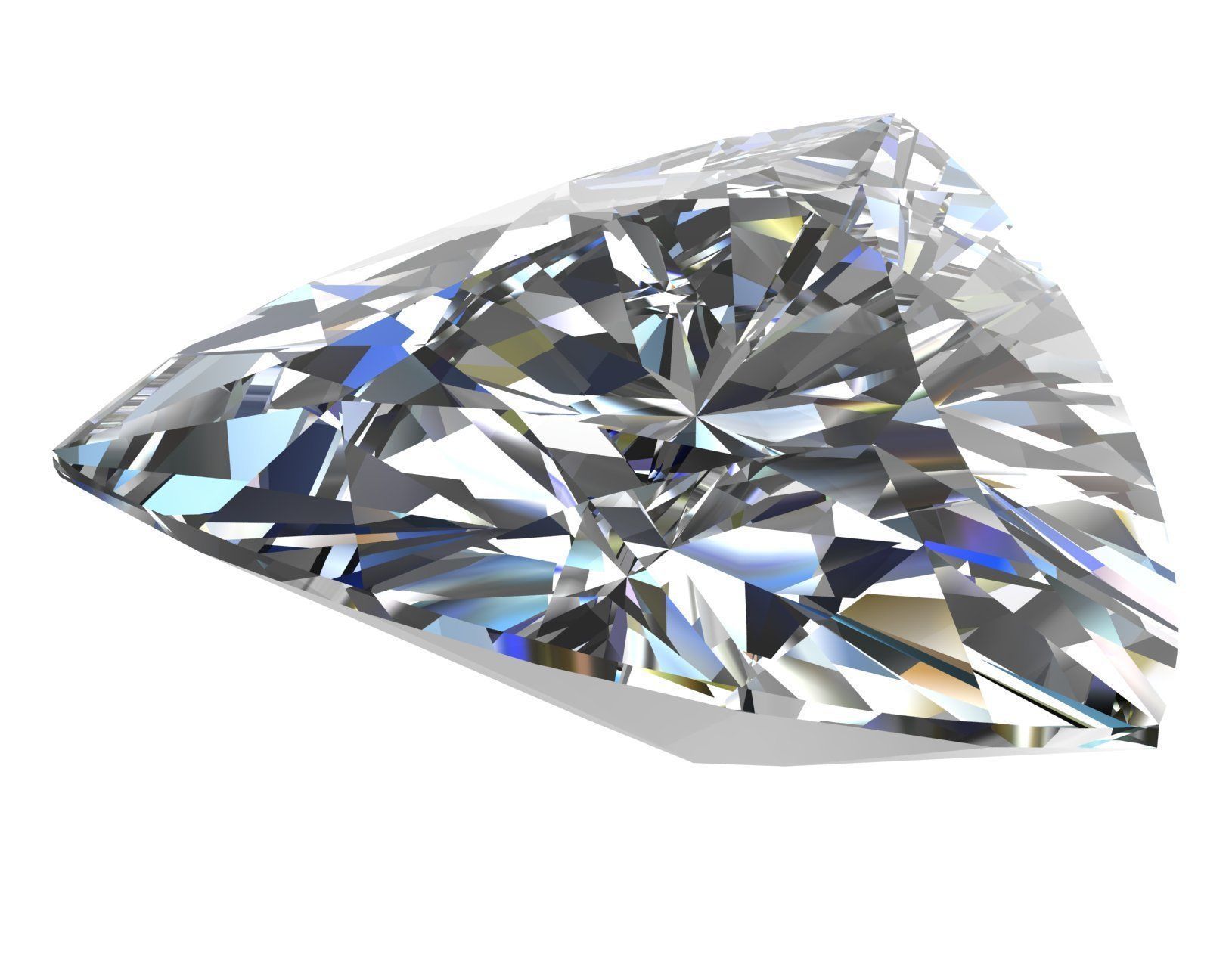 Diamond Gem Stones pack Low-poly 3D model_13