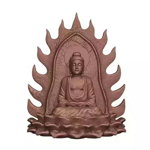 Sakyamuni buddha statue in bronze