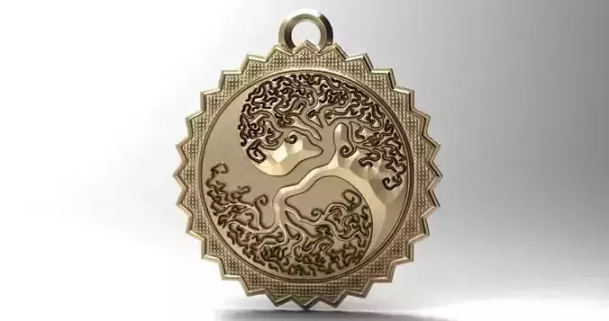 Yin yang tree pendant 1