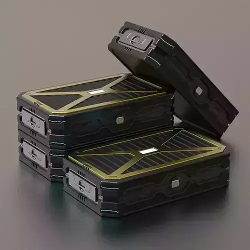 Sci-Fi Military Case 3D model