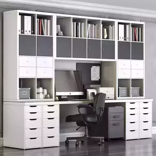 KALLAX office workplace 3D model