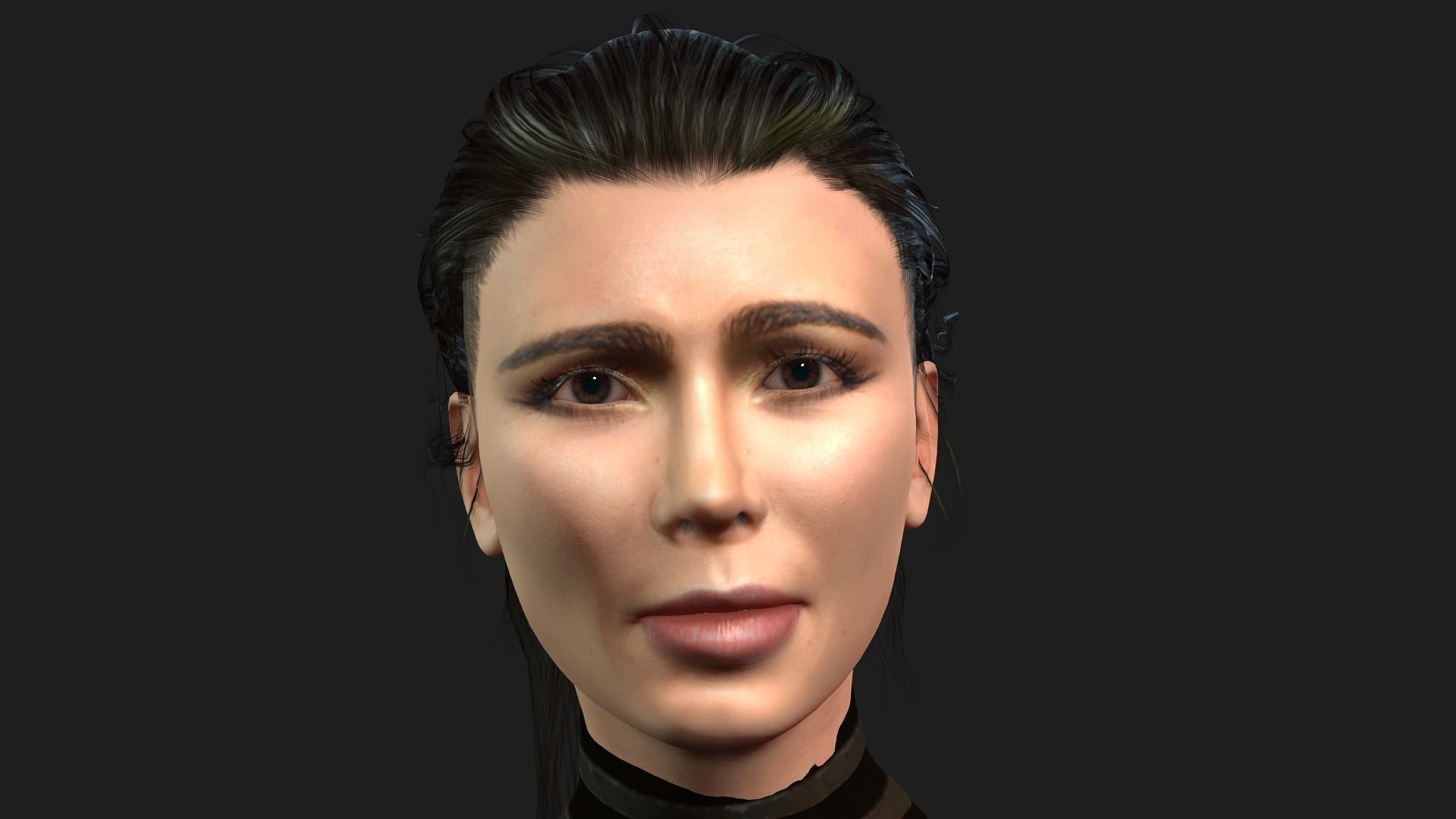 kim kardashian arabic Dancing 3D Character design  3D model 3D model_5