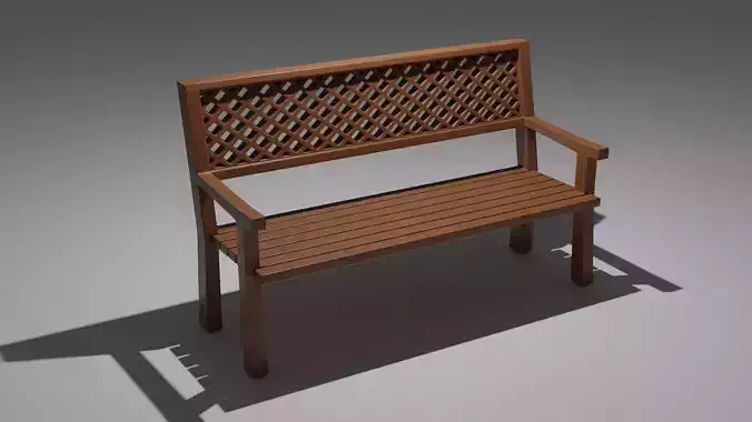 Wooden bench