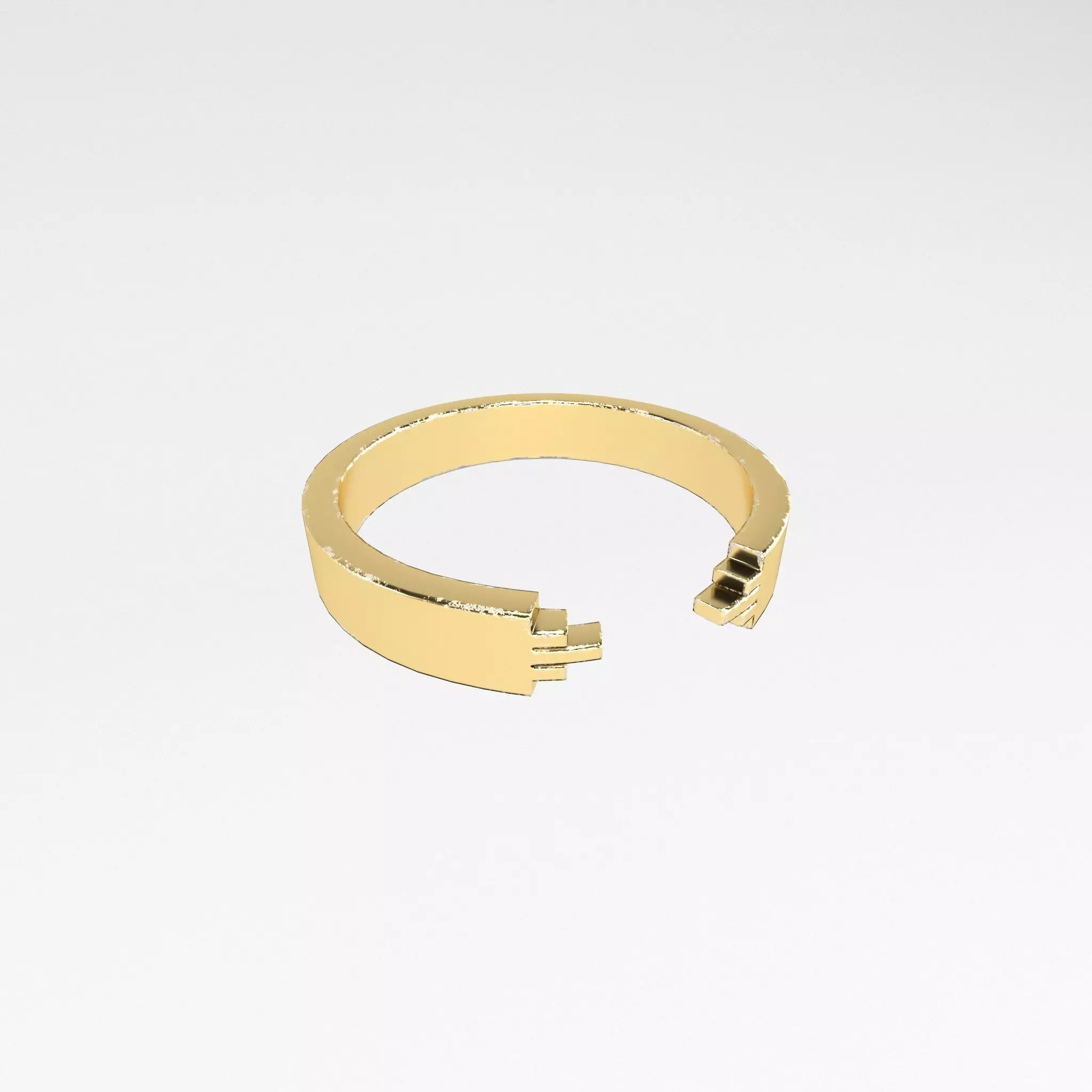 Minimalist Ring v1 004 Low-poly 3D model