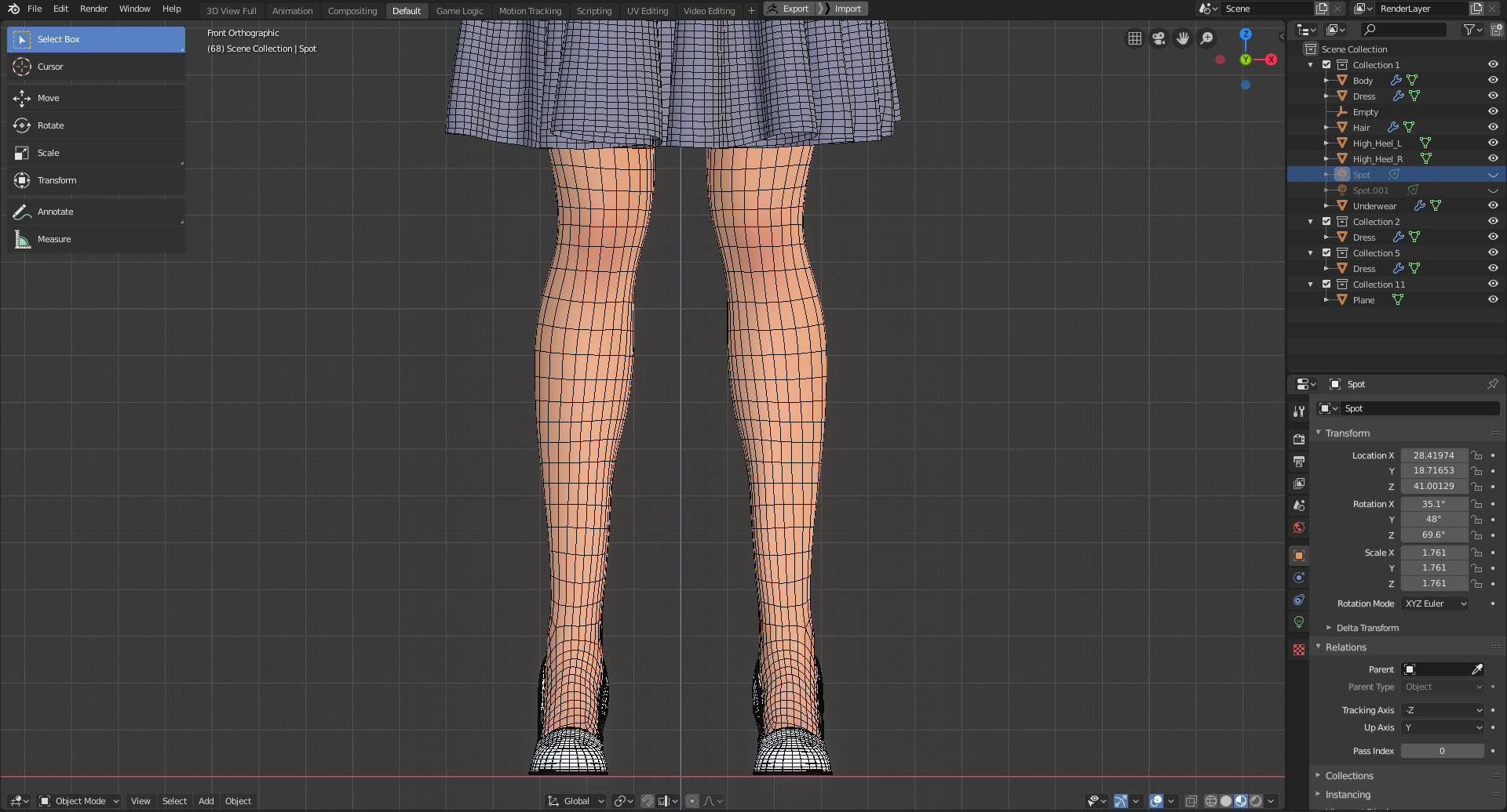 Amy Girl Stylized Character No 7 for Blender Cycles and Eevee 3D model ...