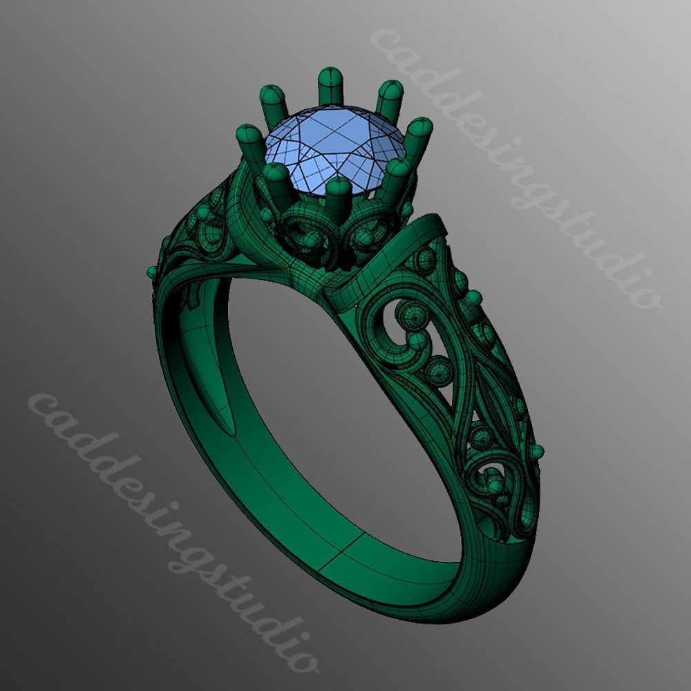 Ring bi 54 3D print model_2