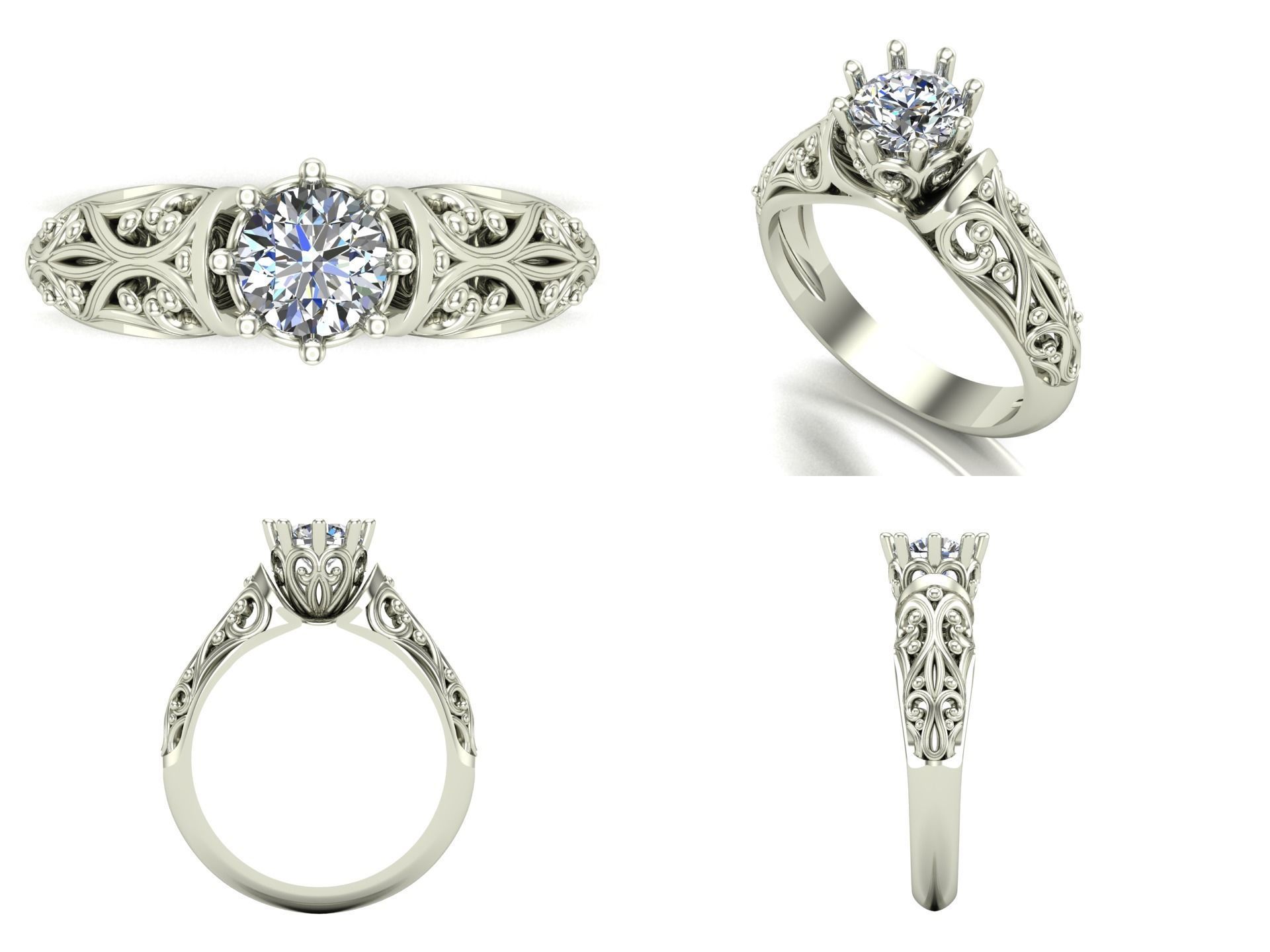 Ring bi 54 3D print model_3