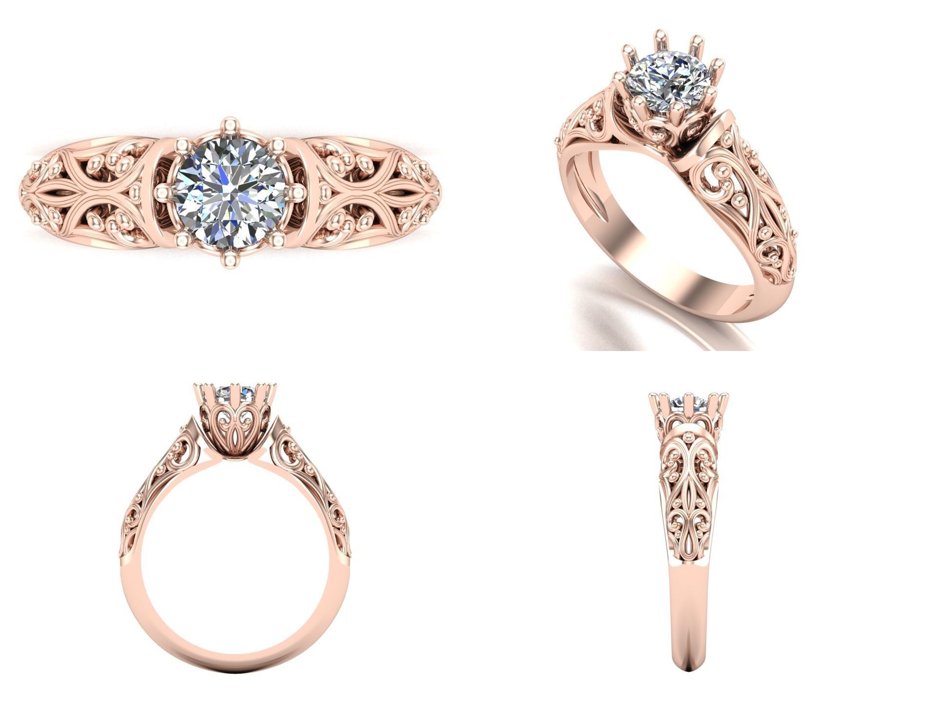 Ring bi 54 3D print model_5