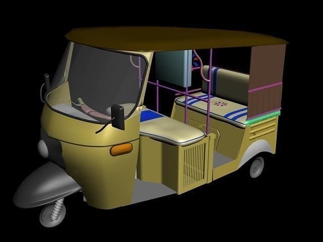 CNG Rakshaw Pakistan 3D model