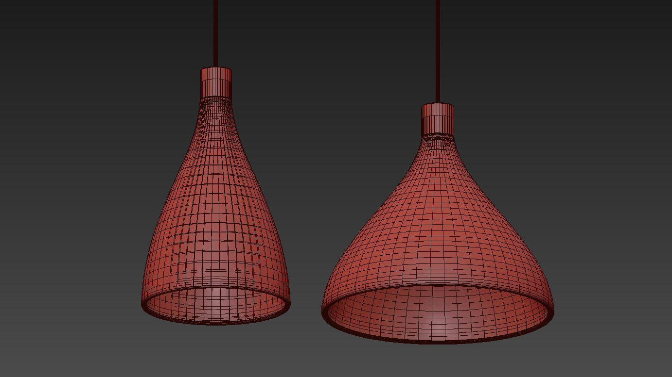Swell Narrow and Medium Pendant Lights by Pablo Studio 3D model_7