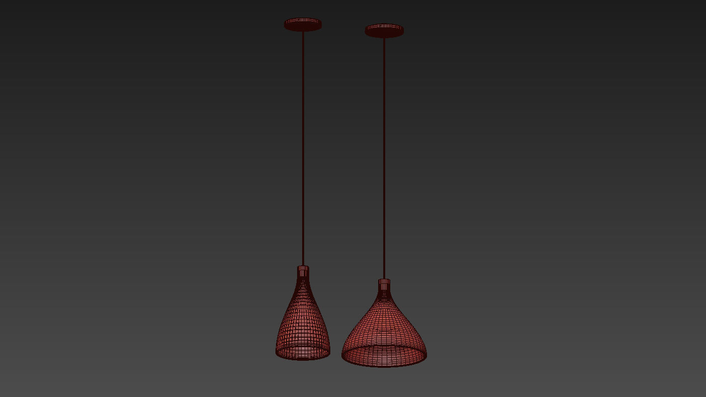 Swell Narrow and Medium Pendant Lights by Pablo Studio 3D model_8