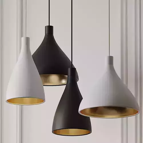 Swell Narrow and Medium Pendant Lights by Pablo Studio 3D model