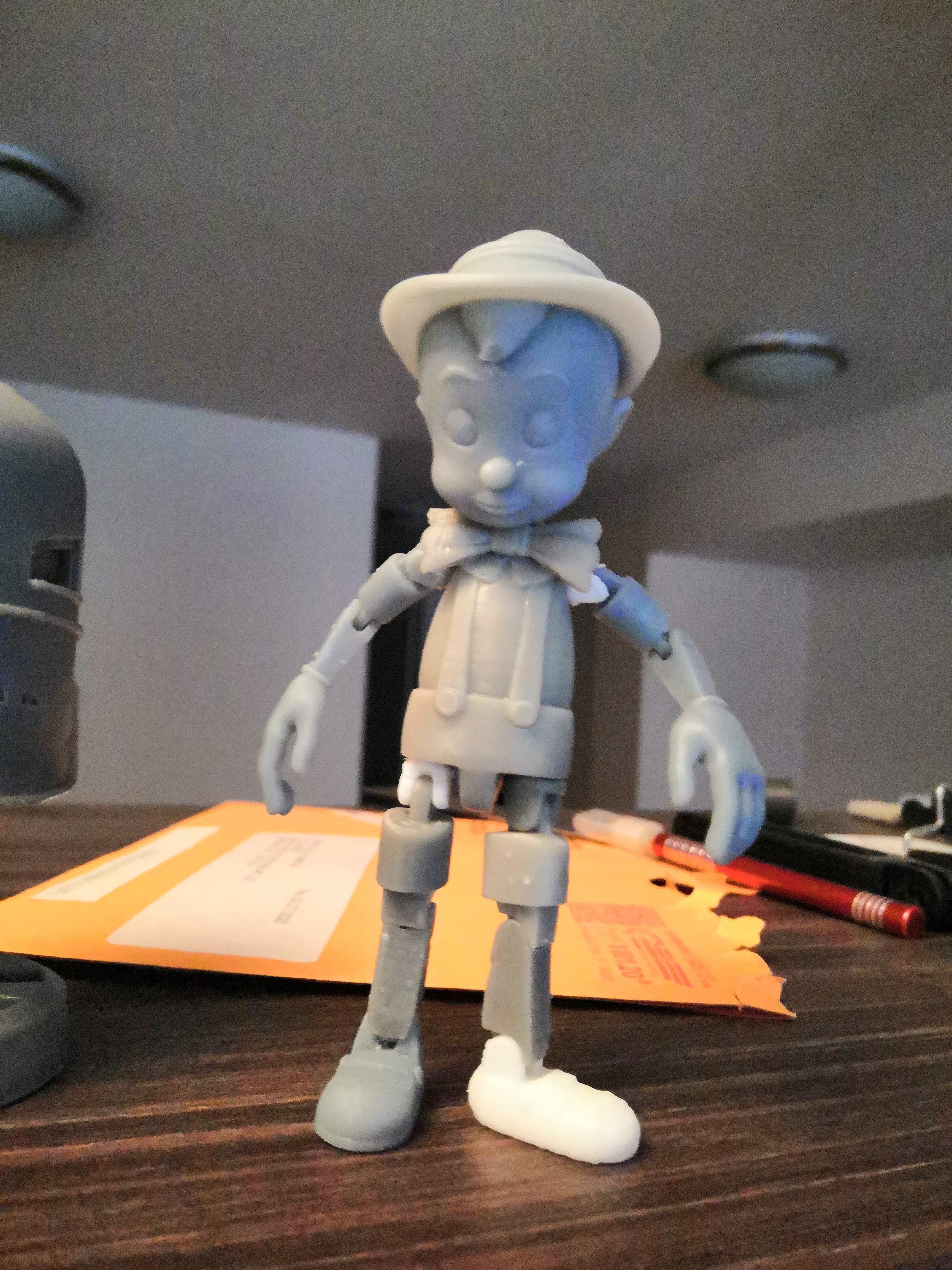 Pinocchio Articulated 3D print model_3