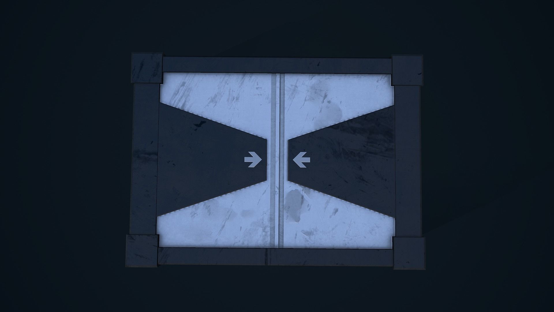 Sci-Fi Crate 02 Low-poly 3D model_10