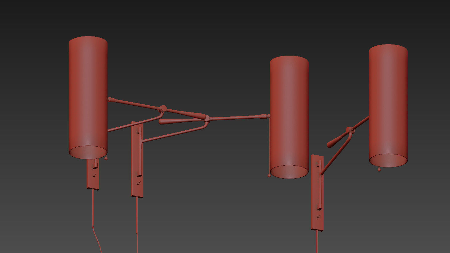 Frankfort Articulating Wall Light by AERIN 3D model_5