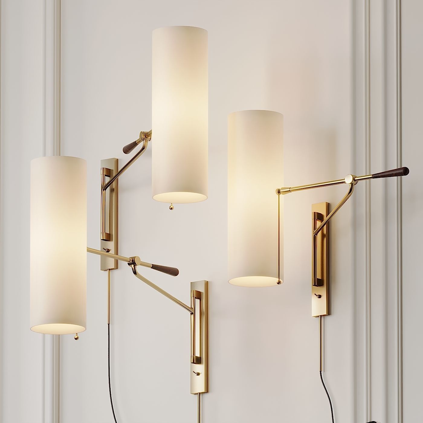 Frankfort Articulating Wall Light by AERIN 3D model_1