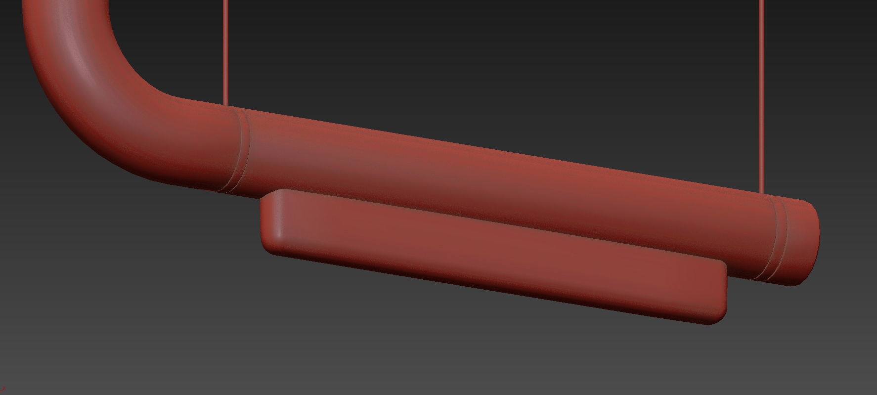 Pipeline CM1 LED Linear Suspension Light By Caine Heintzman 3D model_7