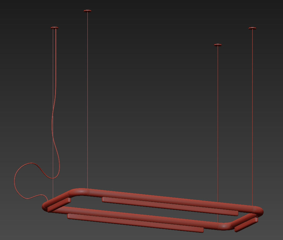 Pipeline CM4 LED Linear Suspension Light By Caine Heintzman 3D model_6