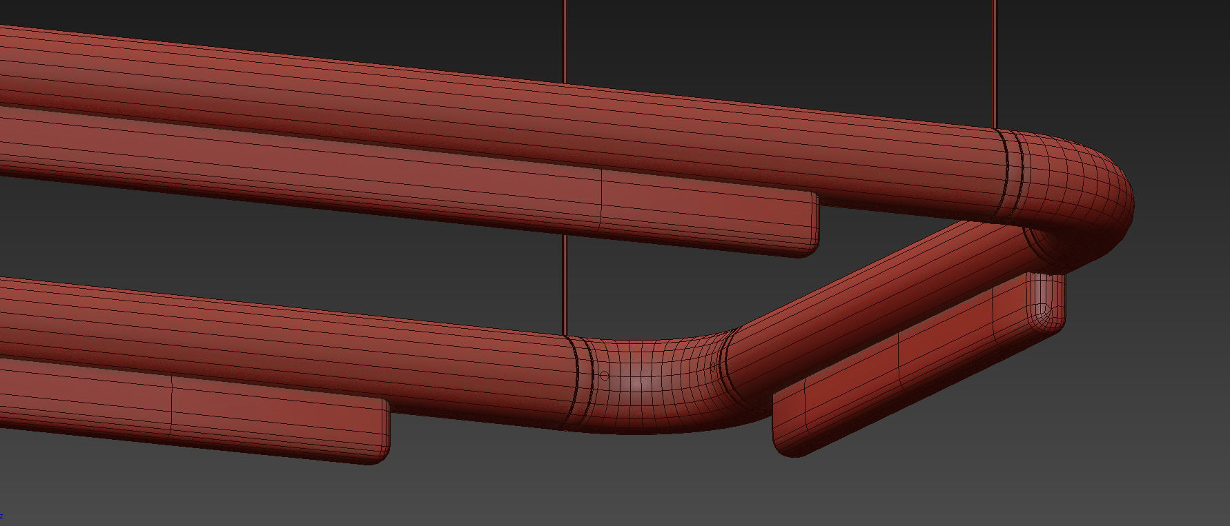 Pipeline CM4 LED Linear Suspension Light By Caine Heintzman 3D model_9