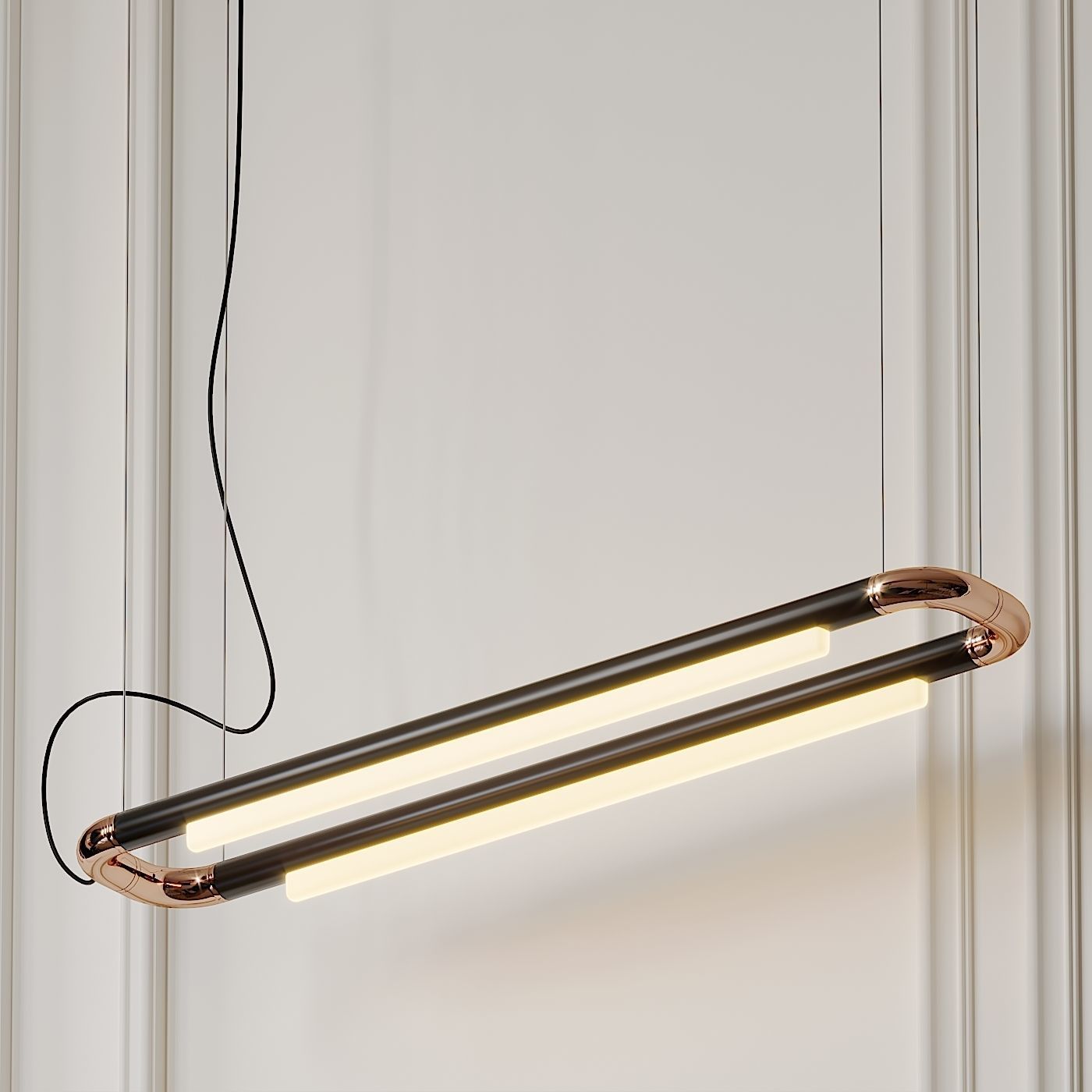 Pipeline CM6 LED Linear Suspension Light by ANDlight 3D model CGTrader