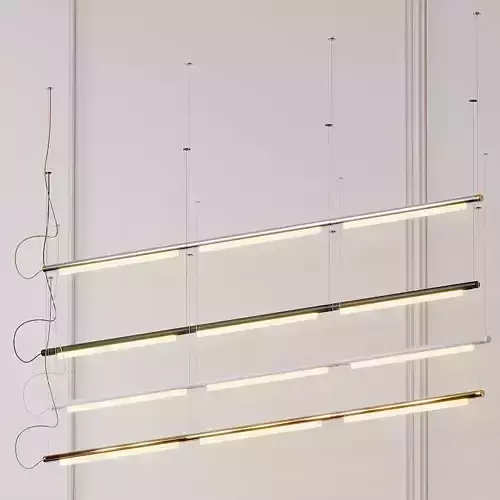 Pipeline Linear Suspension Light by Caine Heintzman