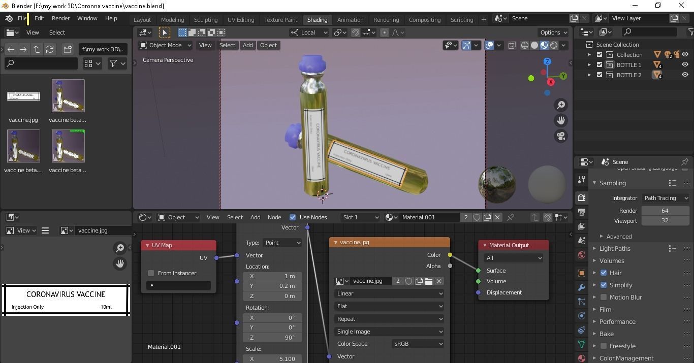 CoronaVirus Vaccine Free 3D model_1