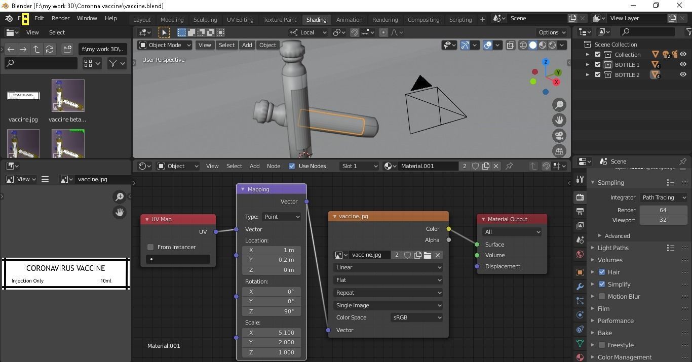 CoronaVirus Vaccine Free 3D model_2