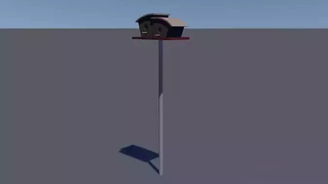 Birdhouse bird house on pole