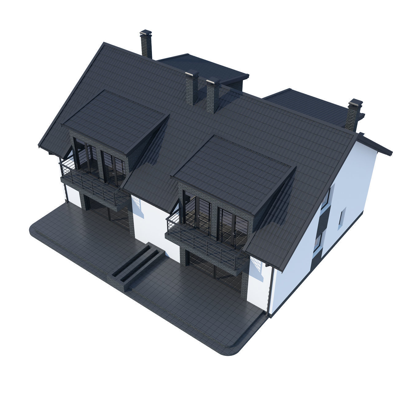 Private House model 2 3D model_2