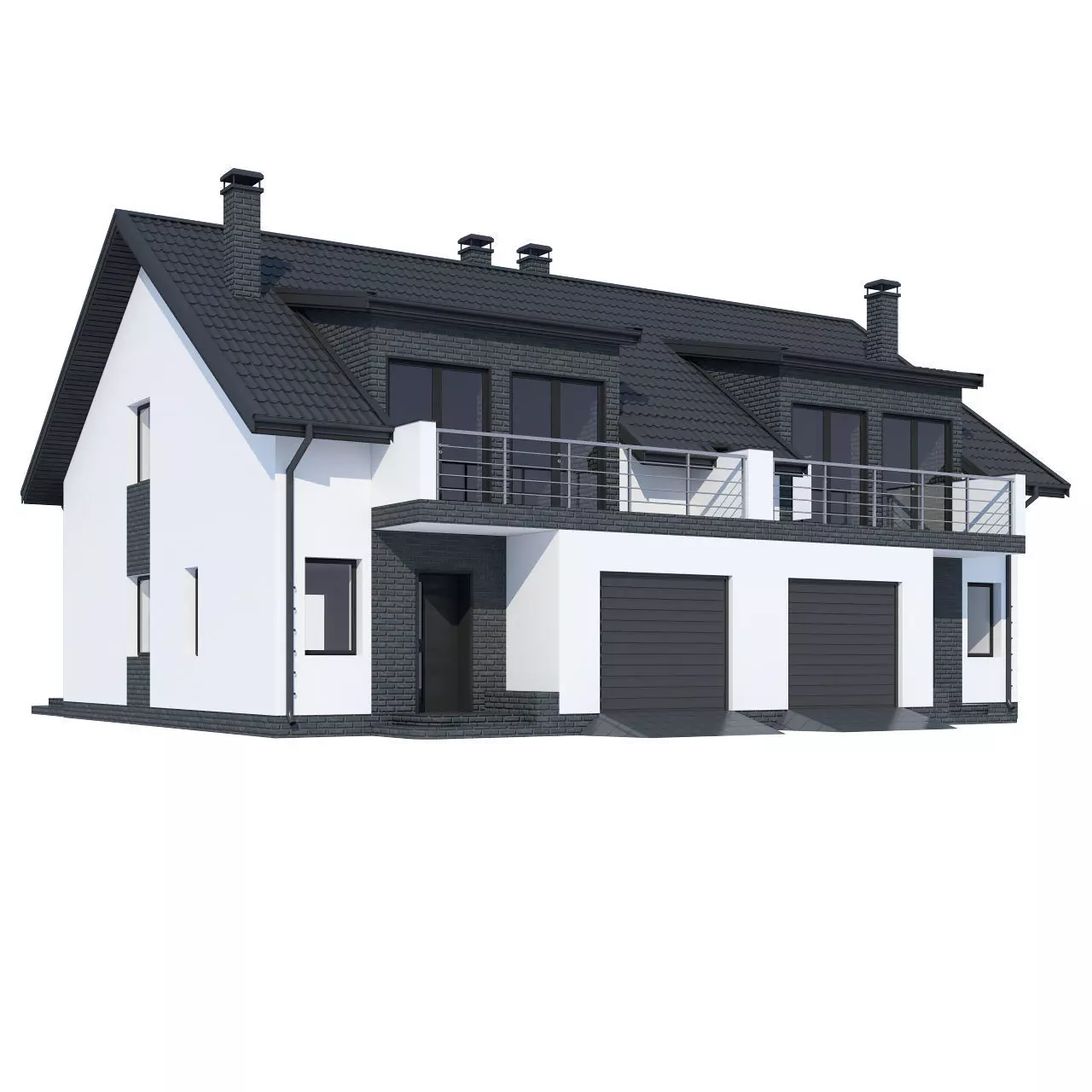 Private House model 2 3D model_0