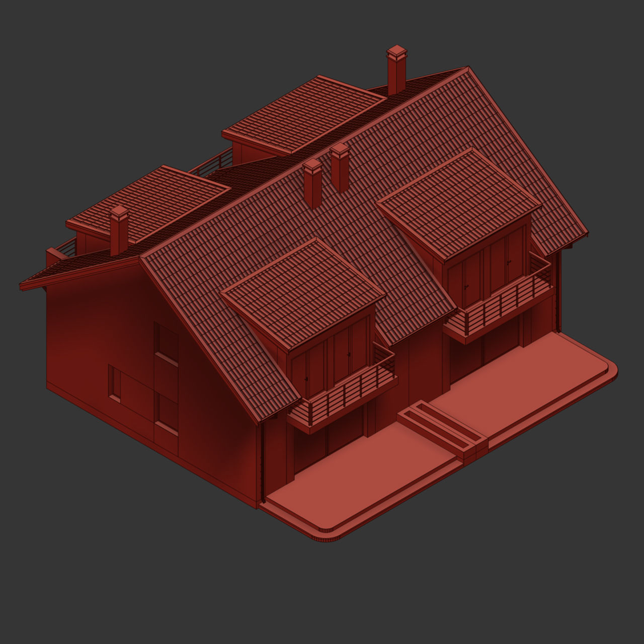 Private House model 2 3D model_11