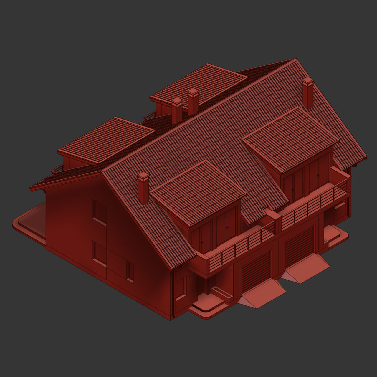 Private House model 2 3D model_9