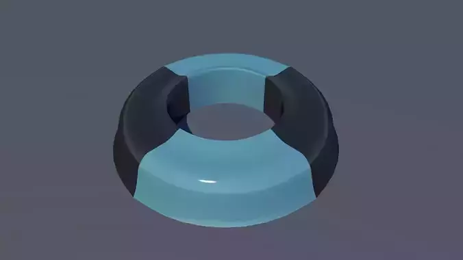 Round Outdoor Seat Low-poly 3D model
