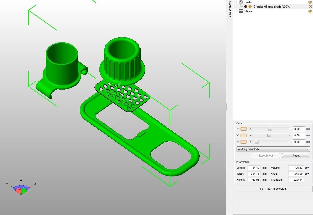 Ginger Garlic and Herb Grinder 3D print model_27